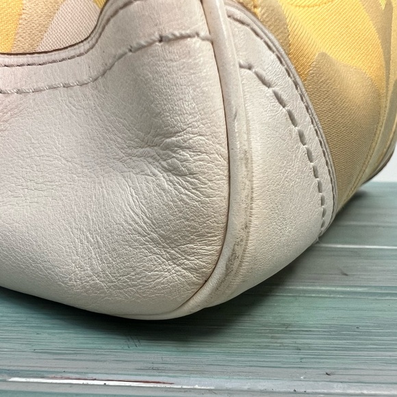 Coach Hampton Optic Signature Stripe Satchel - Picture 9 of 12